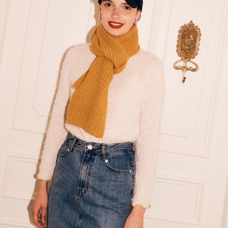 SILN Kniited Muffler (MUSTARD YELLOW)