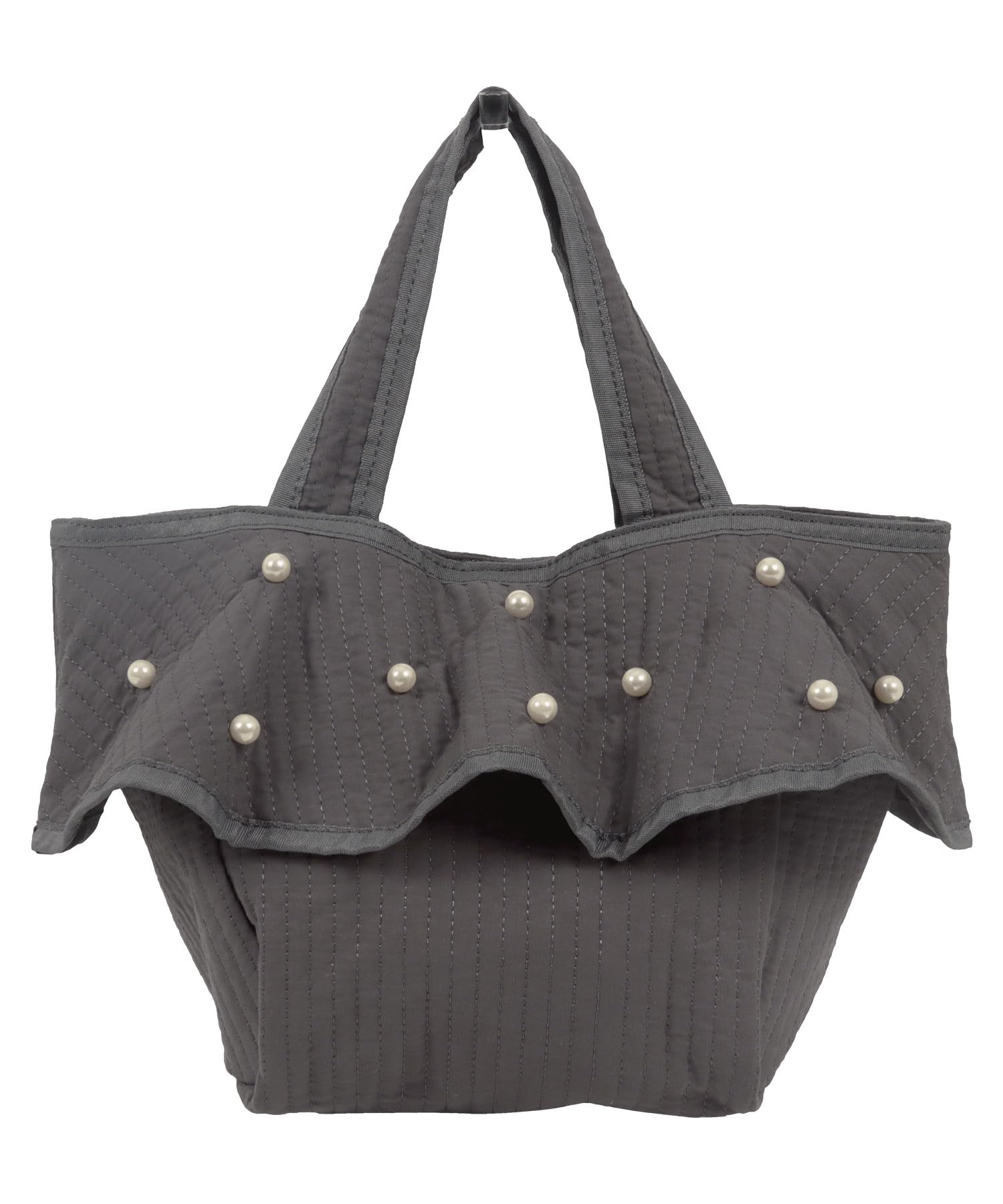 

Mini Bag Shoulder Bag Nubi Pearl Bag Ruffle Mom Sub Bag S Charcoal [Kobe Lettuce] Women s [B1601]