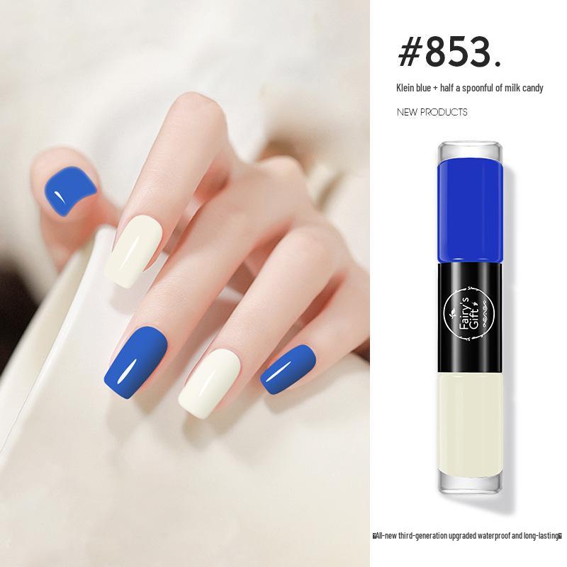 Two-Color Peelable Quick-Dry Waterproof Glitter Nail Polish Set