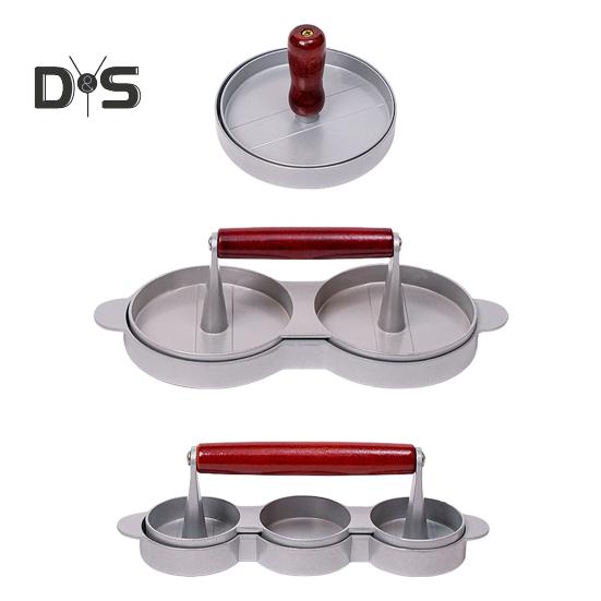 Burger Press Patty Maker Aluminum Alloy Hamburger Fish Patty Press Mold for Meat Beef Veggie Burger Grill BBQ Kitchen Tool