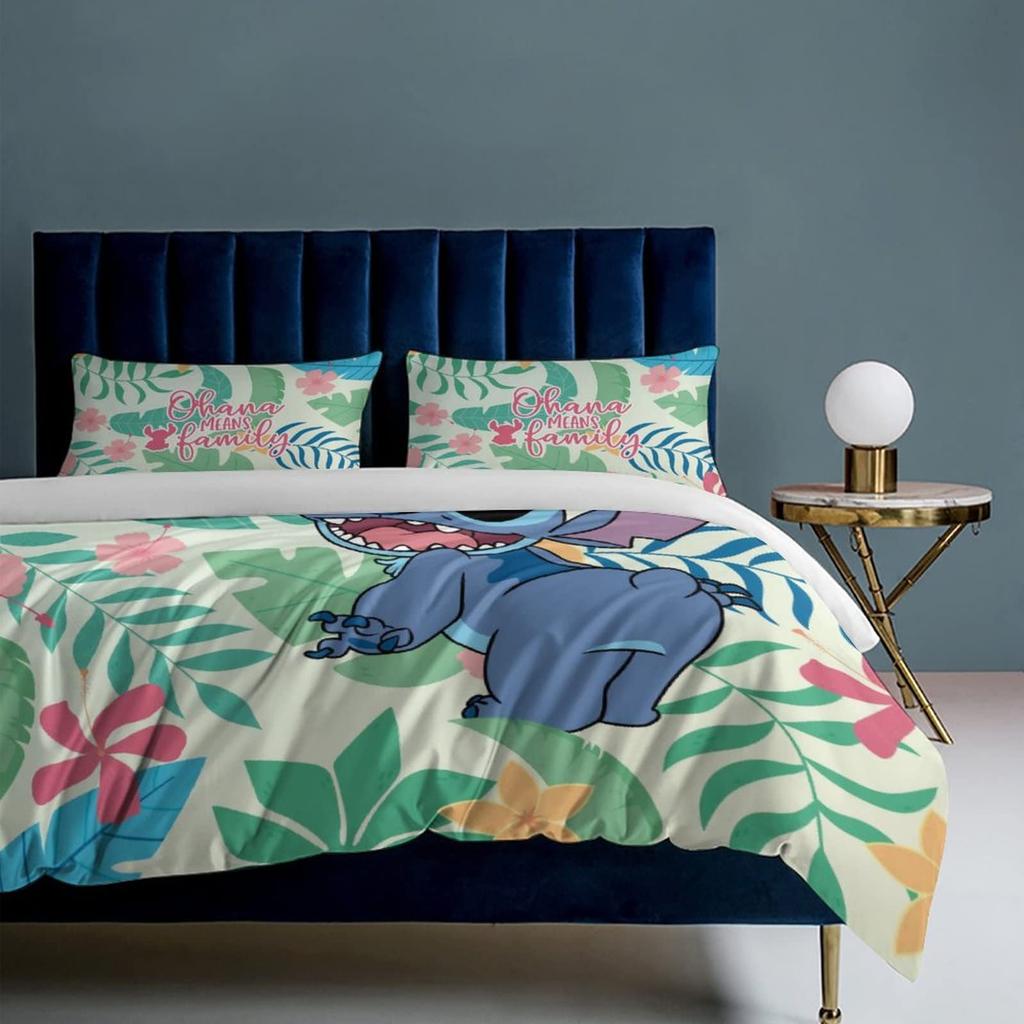 Cartoon Character Three-Piece Quilt Cover 3D Digital Printing Bedding Set Bed Cover