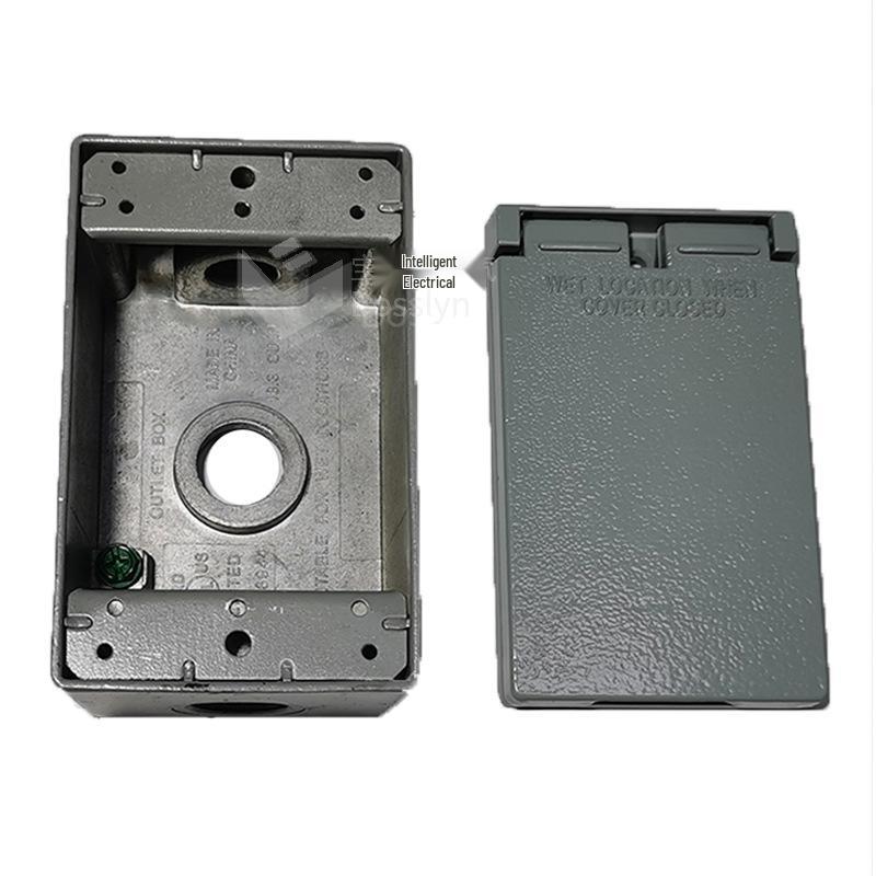 Waterproof GFCI Leakage Protection Socket with Aluminum-Iron Base, US Standard American Style Industrial Socket