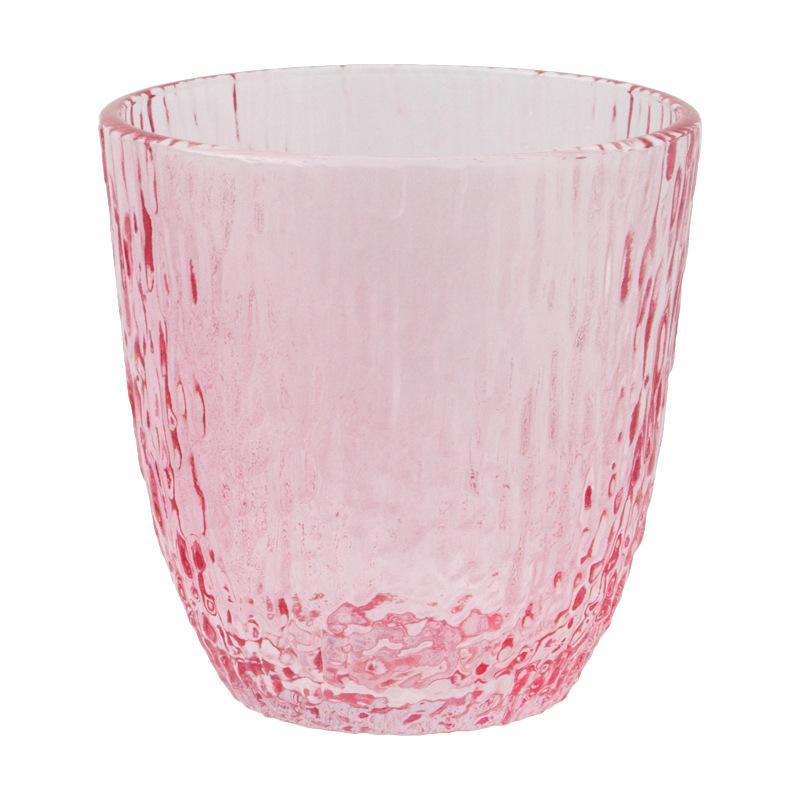 Light Luxury Cup Bingchuan Pattern Glass Water Cup Household Color Transparent Cup Simple Beer Cup Juice Cup