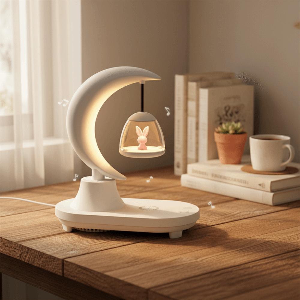 LED Light Music Night Light Bedside Use Ambient Light Bluetooth Night Light Children Gits Dimmer Function Wireless Charging Lamp