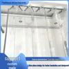 Transparent PVC Door Curtain: Cold Air Protection, Heat Insulation, Dustproof Shading with Folding Curtain Track.