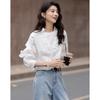 Demana Cloud Walk Faux Two-Piece Ruffled Cotton Poplin Shirt