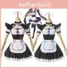 Nekopara Chocola Vanilla Cat Maid Dress Cosplay Costume Wig Breathable Exquisite Workmanship