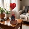 Romantic Cat Heart Balloon Decoration Suspended Black Cat Desktop Decoration  Office Desk