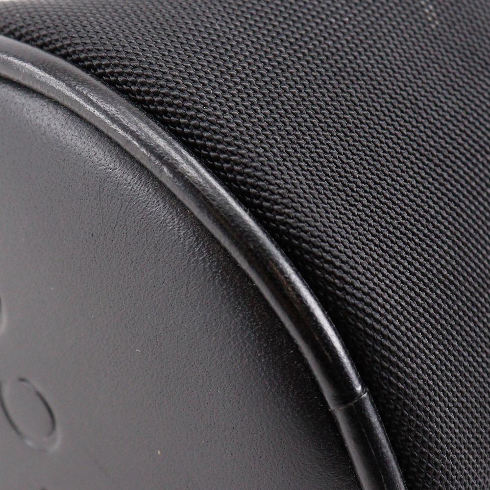Gucci Bamboo Pouch Black Nylon Canvas Unisex Used