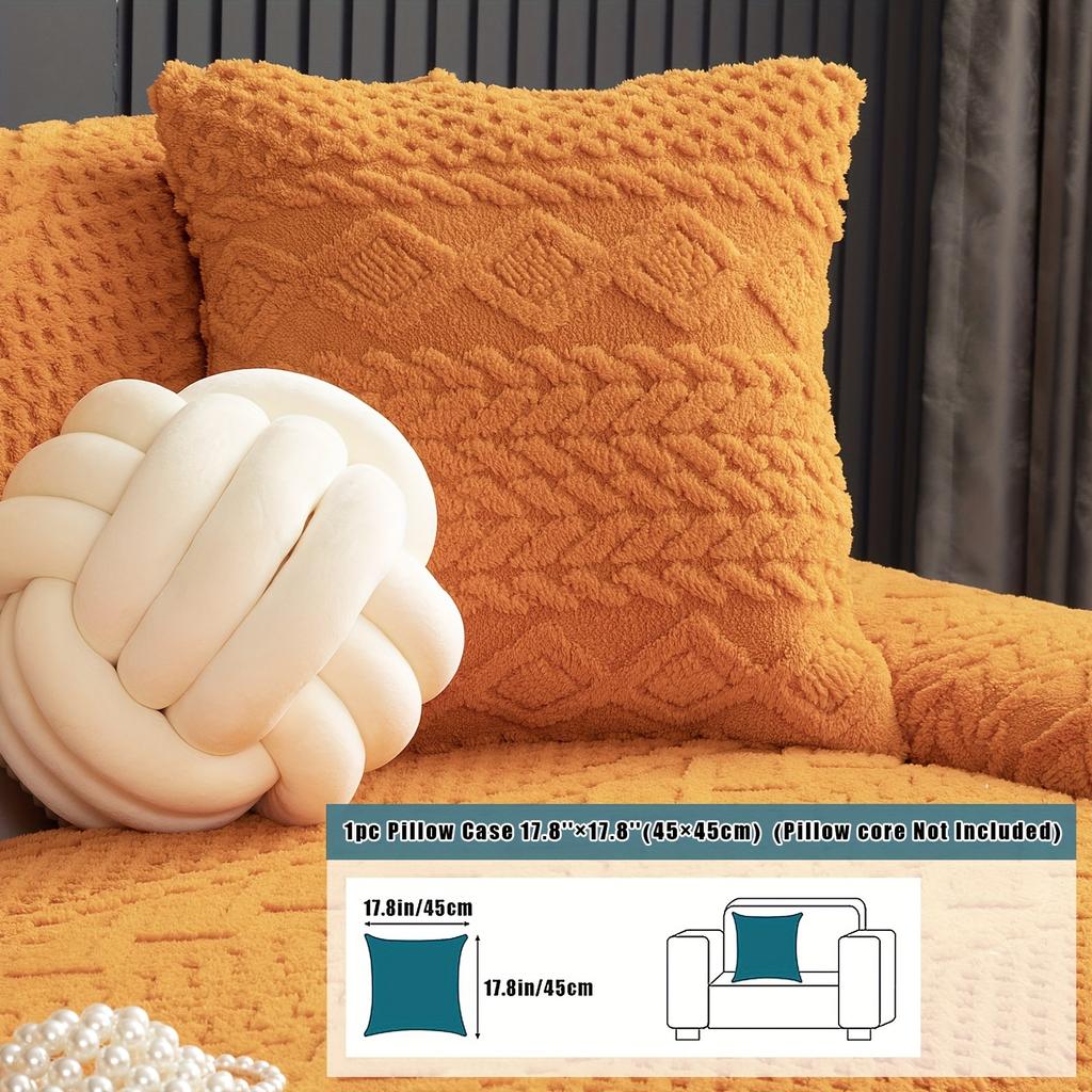 1PC Shu cotton velvet sofa cushion plush sofa cover cloth simple and fashionable four-season universal seat cushion non-slip cover towel cover cloth