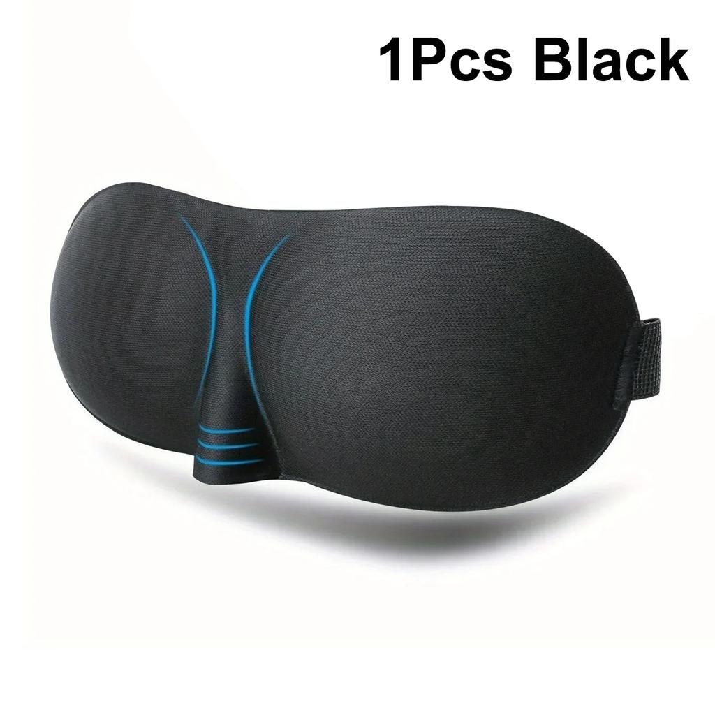 3D Contoured Sleep Mask 100% Blackout Ultra Soft Padded Eye Shades For Deep Sleeping Night Travel Men Women