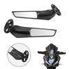 Modified Motorcycle Rearview Mirrors Wind Wing Adjustable Rotating Side Mirrors for Yamaha YZF R1 R6 R25 R3 R125 R15 Suzuki