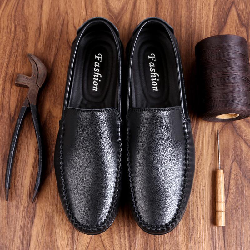 Fashion Leisure Walk Casual Shoes for Man Fashion Men's Loafers New Comfortable Moccasins Soft Male Driving Shoes Slip on Business Flats