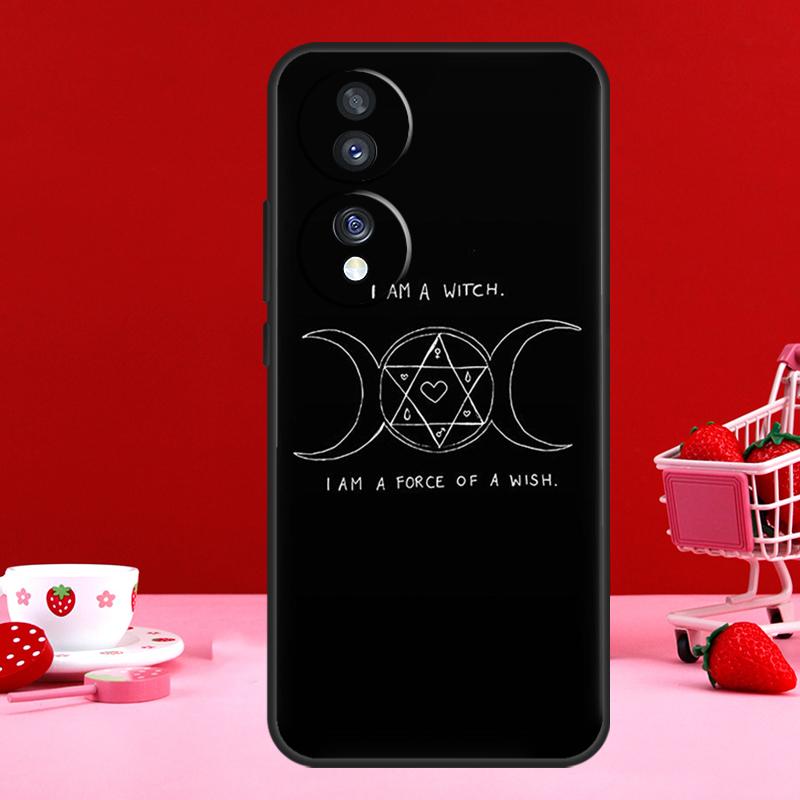 Witchcraft Halloween Cat Dark Witch For Honor Magic 7 5 6 8 Pro Case For Honor 200 400 50 70 90 Lite X8c X8b X9a X9b X9c X9d Win