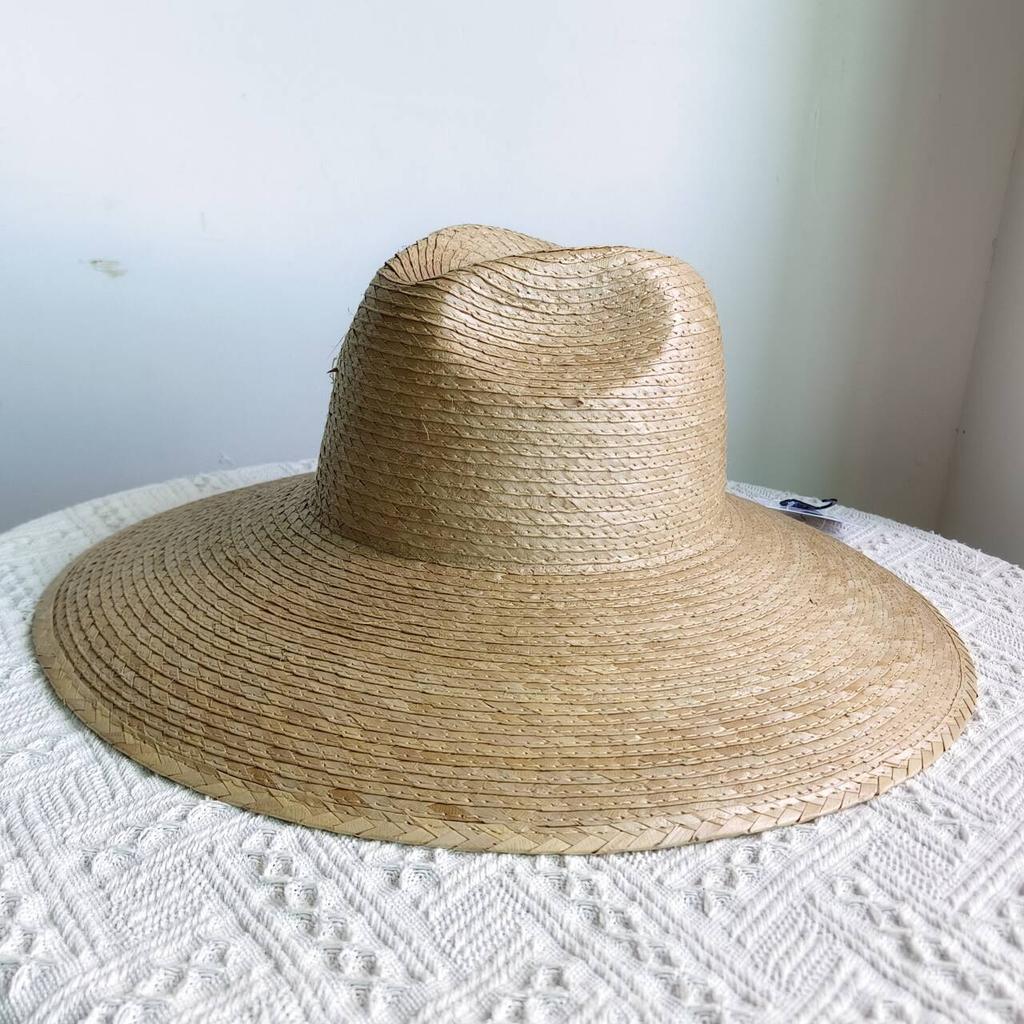 Natural Palm Leaf Hat Natural Color Palma Wide Brim Fedora Holiday Sun Hat Beach Summer Jazz Hat Panama Sun Hat2026