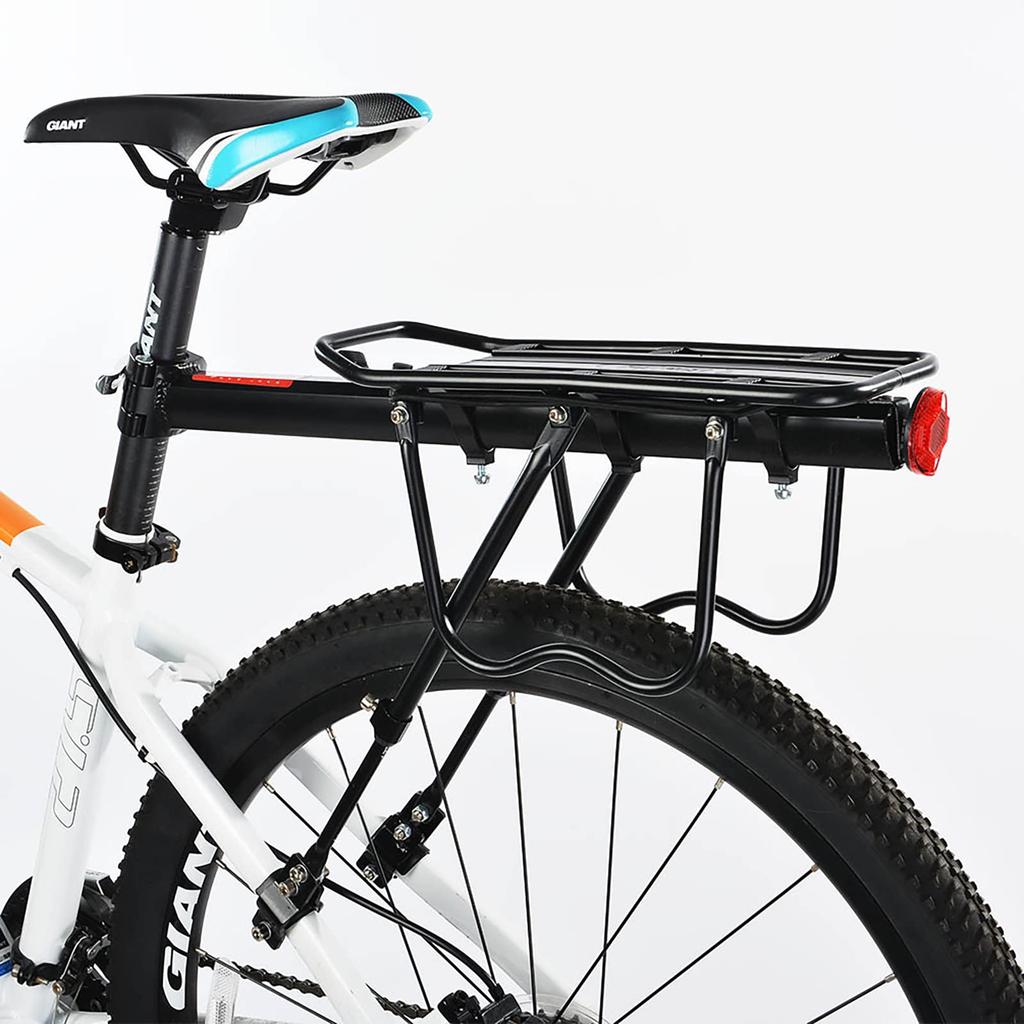 ROCKBROS Bicycle Rear Aftermarket Bicycle Luggage 25kg Load Easy Elastic Reflectors for Road Bikes and Cross Bikes Carrier, Rack, Aluminum, Capacity,