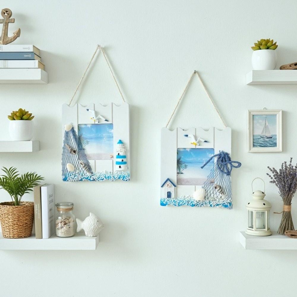 Ramka na zdjęcie o tematyce marynistycznej Materiał drewniany Wisiorek do dekoracji ściany Dekoracja sypialni