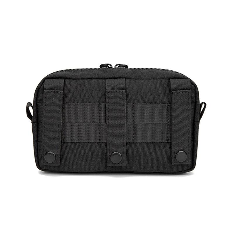 Molle Horizontal Admin Pouch with Front Drawstring Pocket EMT Pouch EDC Utility Orgaznier Bag Hunting Fanny Pack