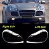 For Porsche Cayenne 2005 2006 Headlamp Lens Glass Shell Car Front Headlight Glass Cover Plexiglass Clear Lamp Lampshade