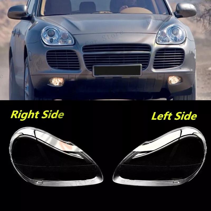 For Porsche Cayenne 2005 2006 Headlamp Lens Glass Shell Car Front Headlight Glass Cover Plexiglass Clear Lamp Lampshade