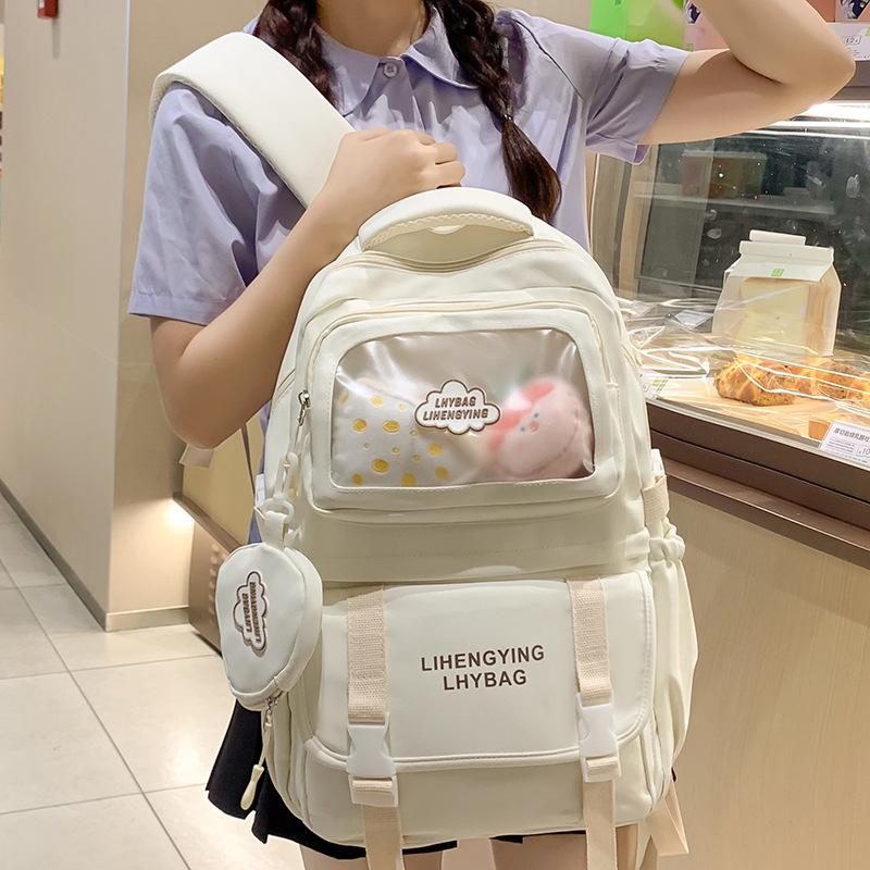 School Bag Children, Primary School Students, Girls, Junior High School Students, College Students, Large-capacity Two-piece Backpack,