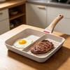 Temperature Sensing Breakfast Skillet Maifan Stone Coating Steak Frying Pan  Breakfast