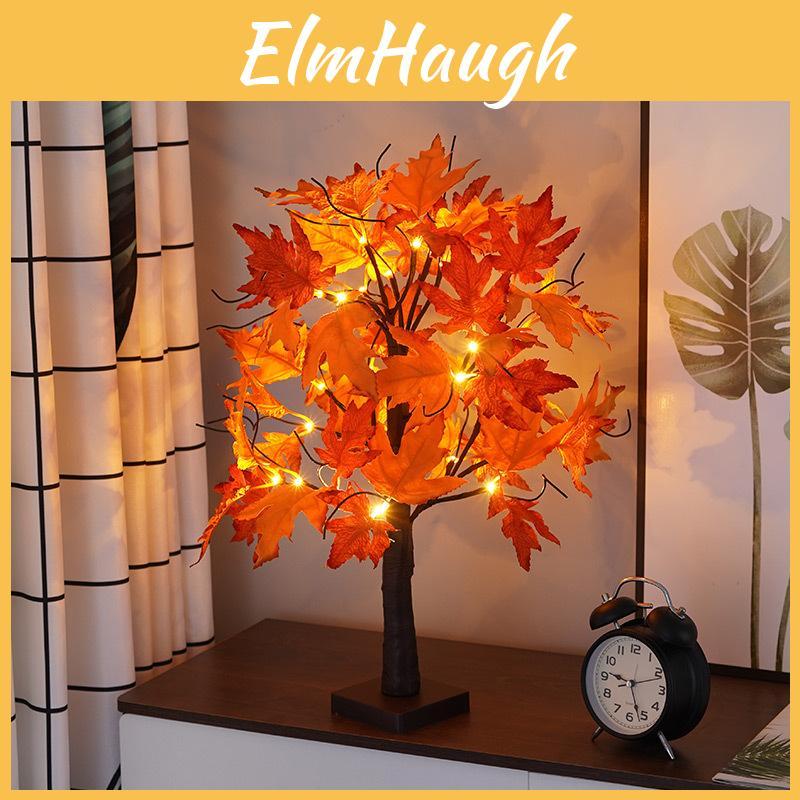 Indoor Led Maple Tree Lamp With 24 Leds For Christmas Thanksgiving Party Home Decoration