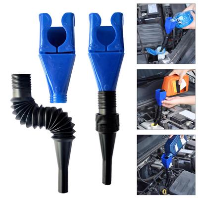 2 τμχ αναδιπλούμενες χοάνες καυσίμου αυτοκινήτου Αναδιπλούμενες εξαιρετικά συμβατές χοάνες ανεφοδιασμού με λάδι κινητήρα πυκνό