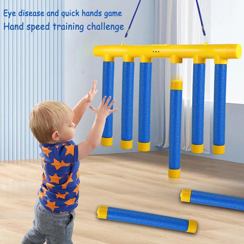 Challenge Falling Sticks Game Remote Control Stick Catcher Machine Stick Reflex Challenge Game for Training Reaction Ability