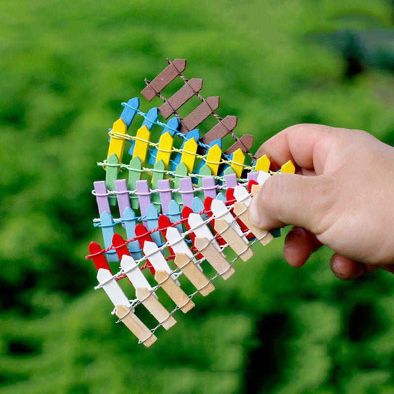 Enchanting Mini Wooden Fence Barrier For Fairy Gardens And Home Decor Microlandschaft