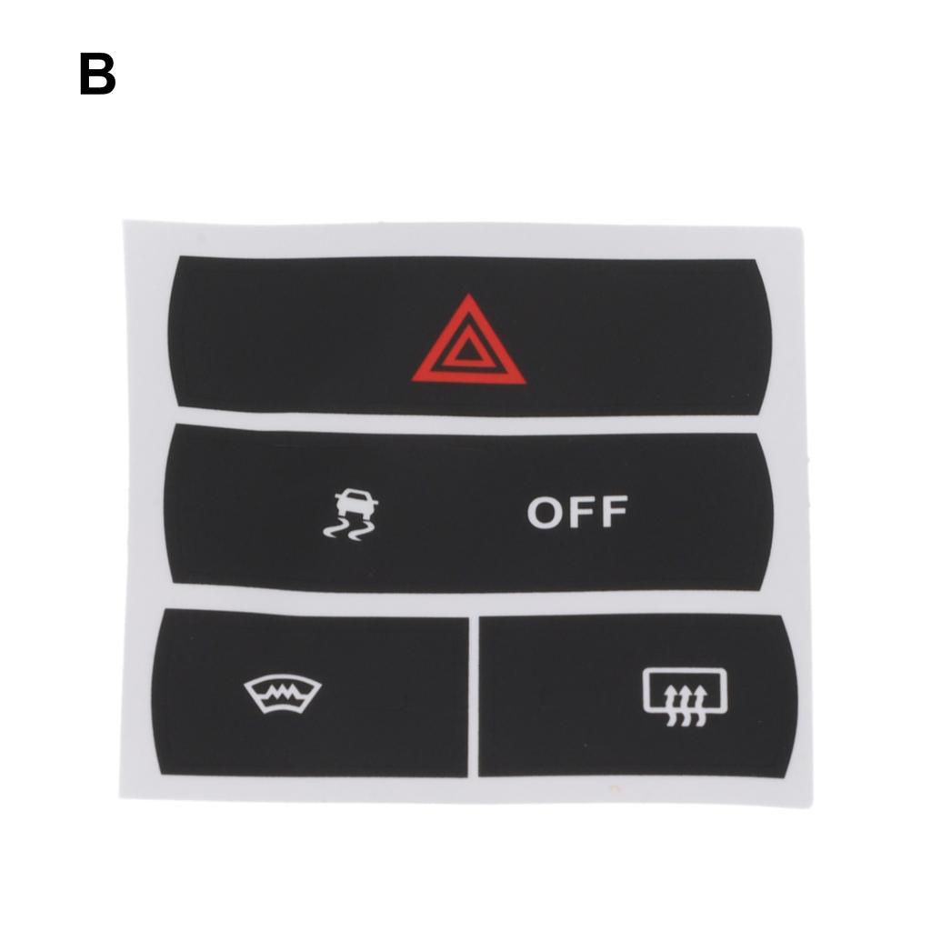 1 Pcs Car Stickers To Repair The Hazard Button Defroster And For ESP For Ford For S-Max Button Repair Decals Sticker