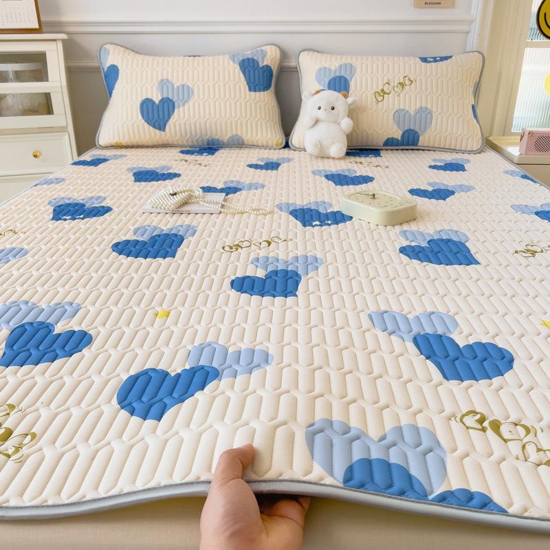 New Cartoon Comic Latex Summer Mat Washable Fresh Baby Ice Silk Summer Mat Child Air Conditioner Soft Seat