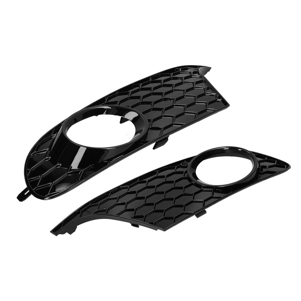 Pair Front Fog Light Frame Honeycomb Grille Cover 5K0 853 665 Fit for MK6 TDI TSI 2009‑2013