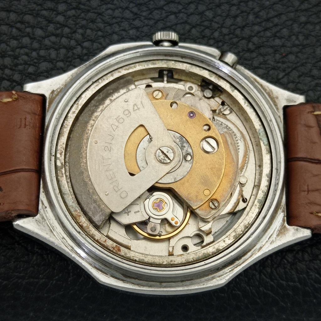 JAPAN VINTAGE ORIENT CRYSTAL 46941 AUTOMATIC MENS ORIGINAL DIAL WATCH a706956-1