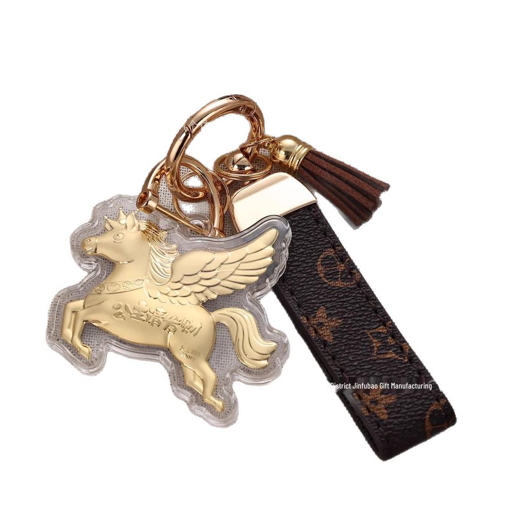 999 Reingold Jahr des Pferdes Handy-Lanyard Schlüsselanhänger - Kreativer Anhänger Geschenk für Reichtum & Wohlstand