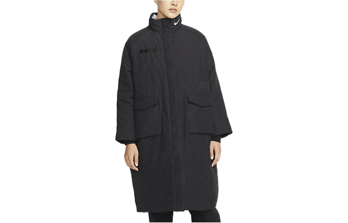 Nike Puffer Jackets Women s Black Stand Collar Moderate Other DD4651-010 S