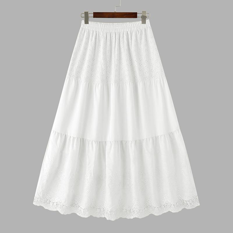 ZANZEA Women Casual Elegant Lace Patchwork A-Line Skirts
