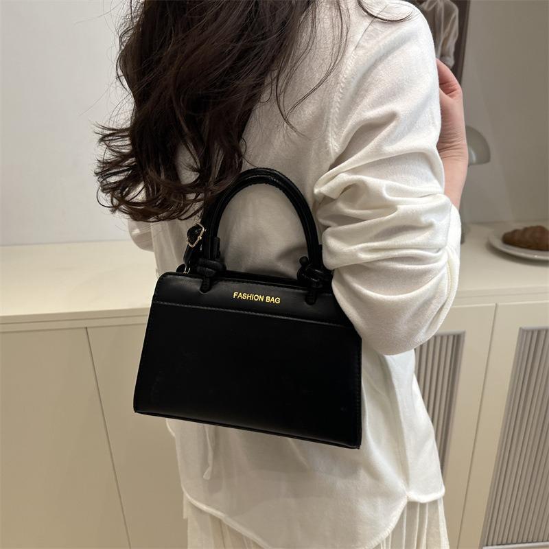 Spring New Solid Color High-end Texture Temperament Versatile Casual Commuting Portable Tote Bag Shoulder Messenger Bag
