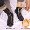 Wasserdichte Ledersocken für den Boden für Erwachsene - Mit Fleece gefüttert, High-Top, Dick, Warm, Indoor-Sockenüberzieher für Damen & Herren im Winter