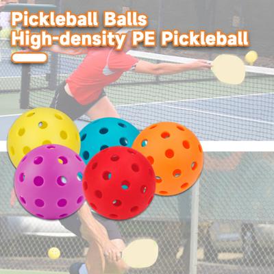 3Pcs 40-Holes Pickleball High Bounce Visibility PE Indoor Outdoor Tournament Training Pickleball Practice Ball Pickleball Accessories