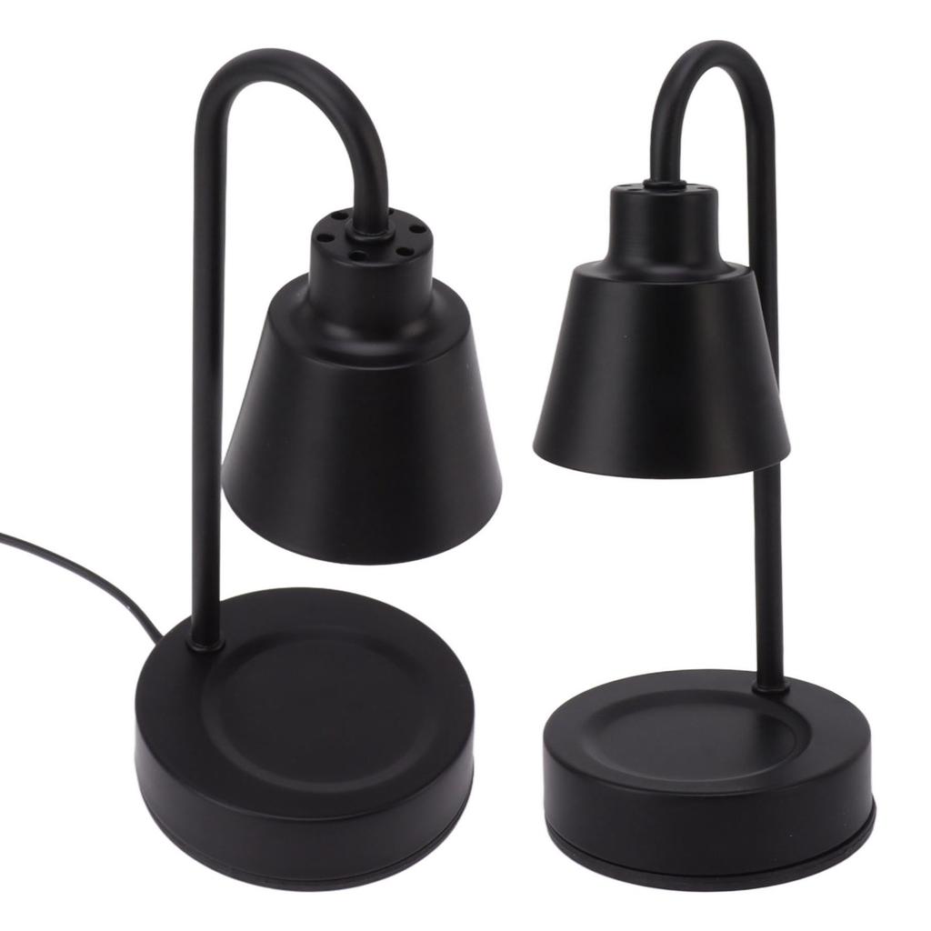Scented Candle Lamp Black Warm Light GU10 Iron   Candle Warmer Lamp for Bedrooms Guest Rooms Study