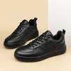Genuine Leather Casual Elevator Sneakers for Men Flat / 5CM Height Increasing Shoes Comfortable Breathable Walking Sport