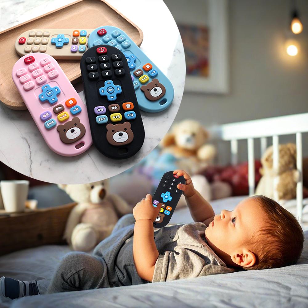 Food-Grade Remote Control Teether Plaything ideal for Children Anti-Feeding Simulation Soothing Teethers Infant Development