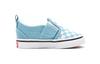 Vans Slip Resistant, Abrasion Resistant, Breathable Low Top Skateboard Shoes White Blue Plaid Infant And Toddler VN0A348830Y