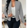 Women S Elegant Lace Splicing Slim Fit Long Sleeve Blazer Cardigan