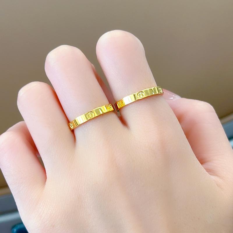 Französischer Retro-Filigran-Sternburst-Ring - Für Damen aus Titanstahl, Galvanisch beschichtet, Leichter Luxus und Nischen-Design.