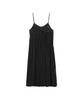 Canvas Smurf Diagonal Shirred Sleeveless Long Dress (3 Colors)