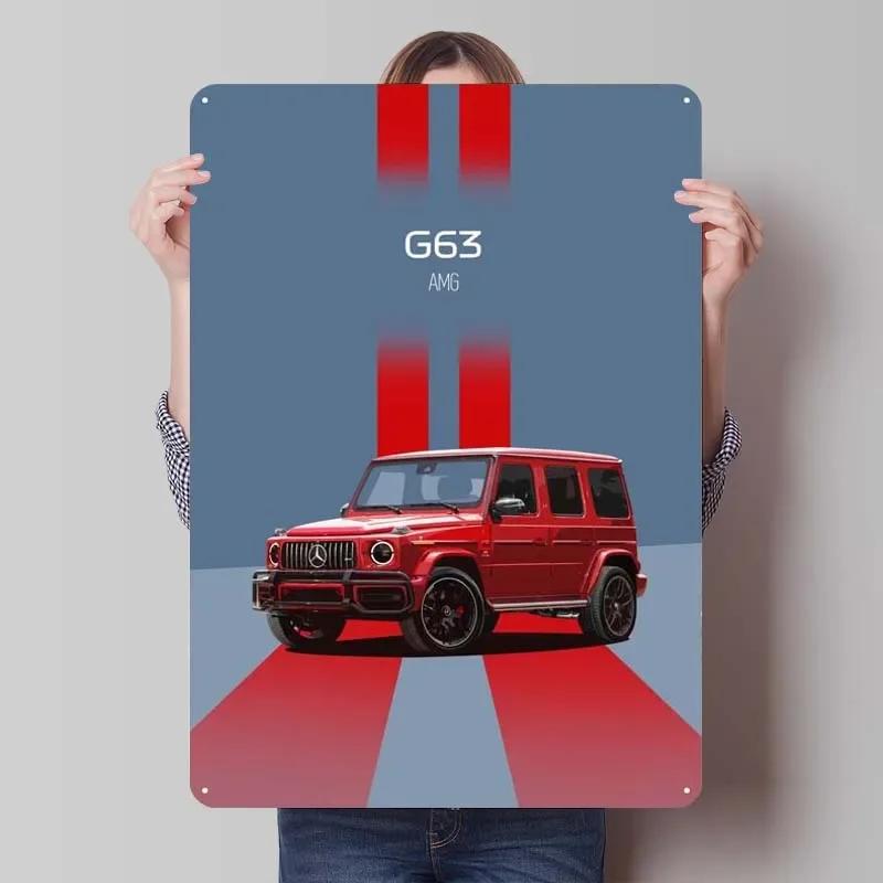 Sign Cars Poster Home Decoration Living Room Retro Metal Tin Sign Plaque for Garage Wall Art Decoration Interior
