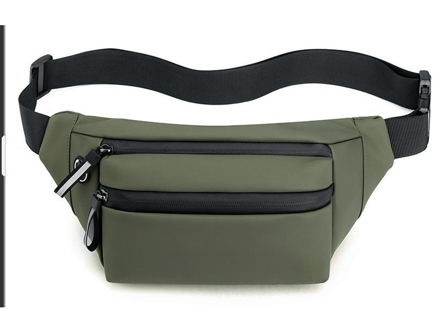 Men's Crossbody Waist Bag - Trendy and Simple Outdoor Chest Bag with Logo Customization.