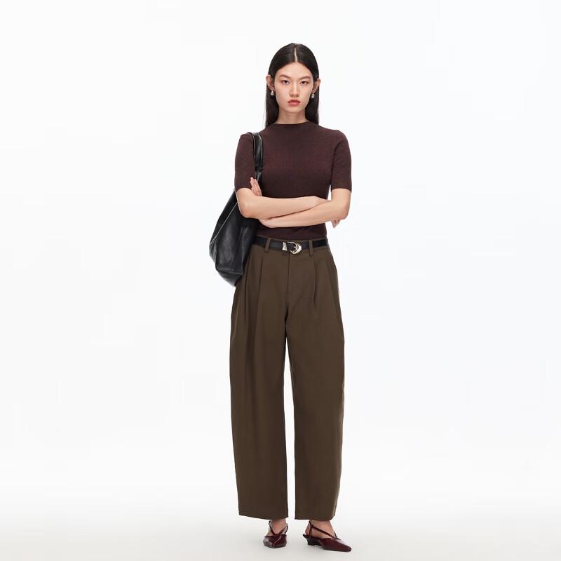 Veromoda Cotton Lyocell Blend Loose Fit Balloon Pants